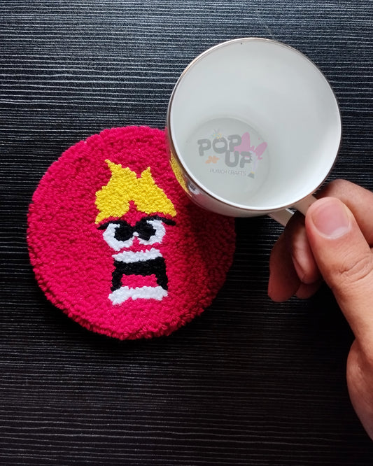 Inside Out Anger Pattern Mug rug ๐ก