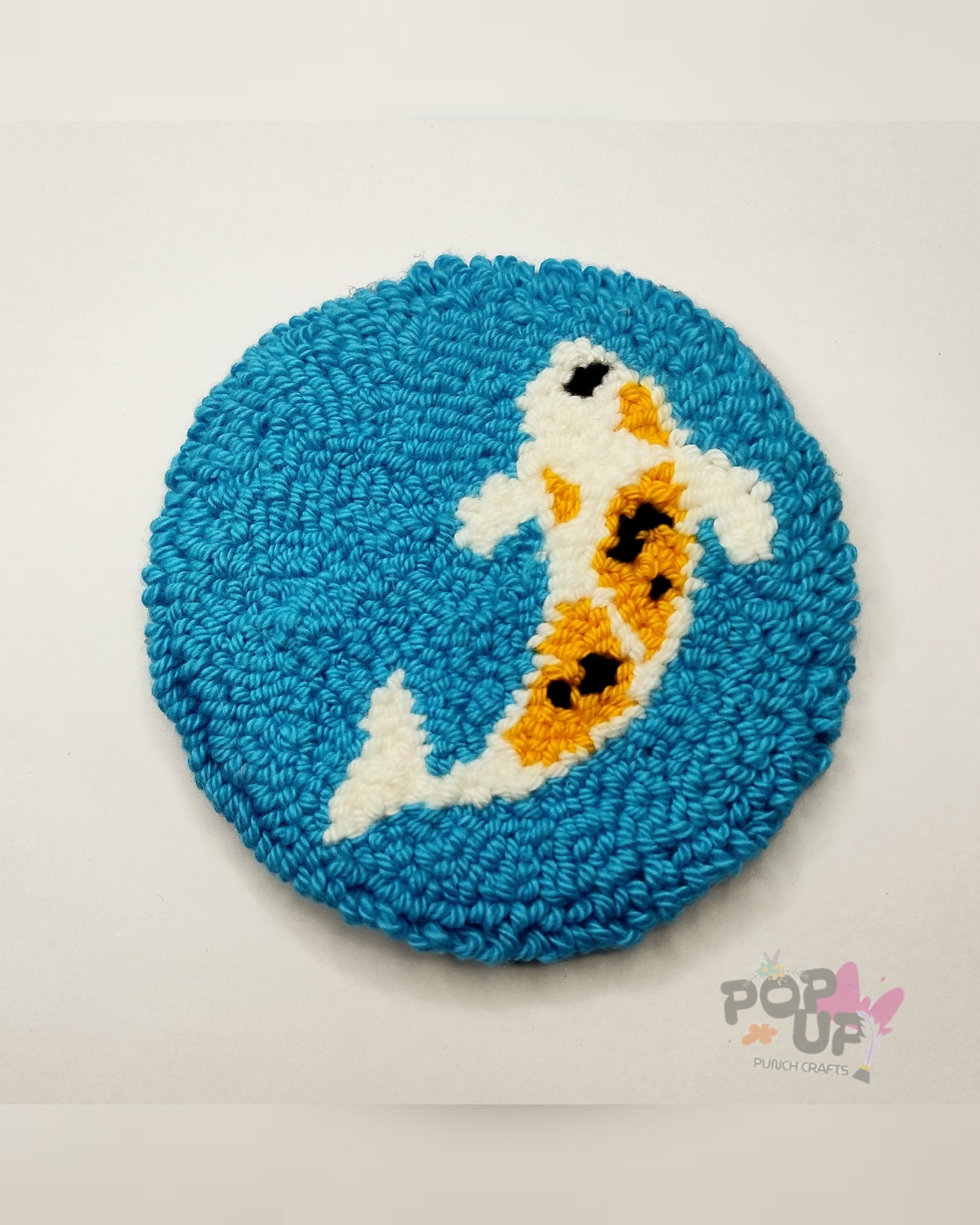 Koi fish pattern mug rugand coasters available @popuppinchcrafts.in