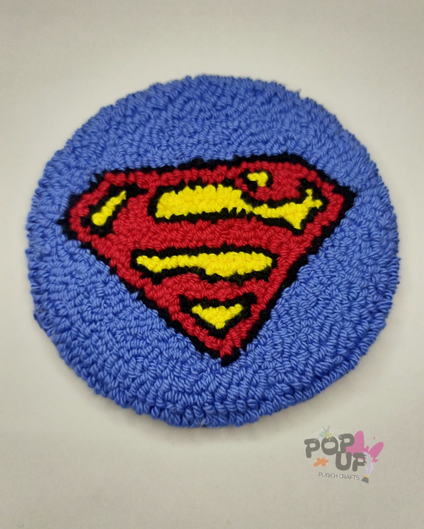 Sper Man Logo Pattern mugrug for 5 inch bottom size mug