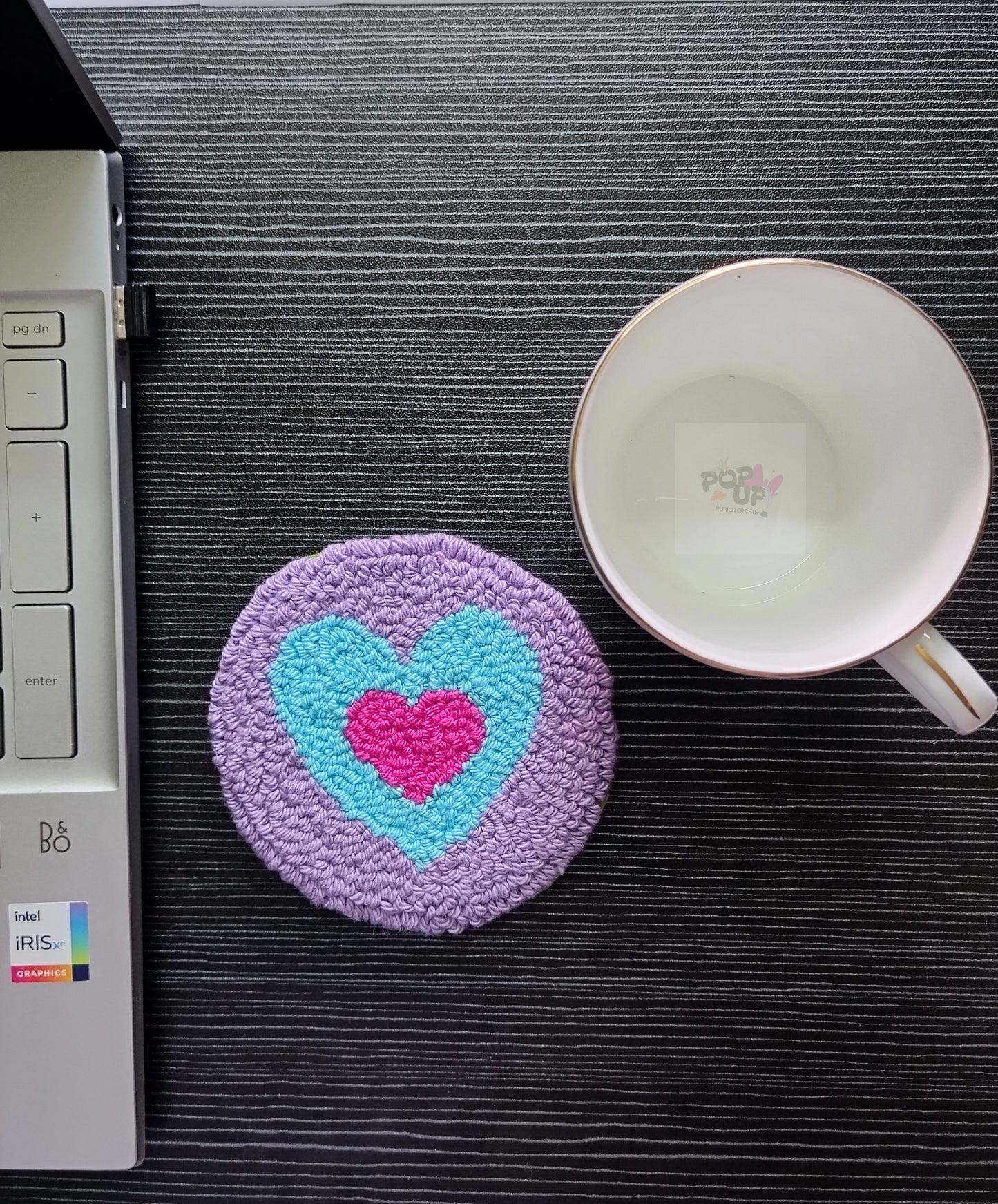 Double Heart Mug Rugs