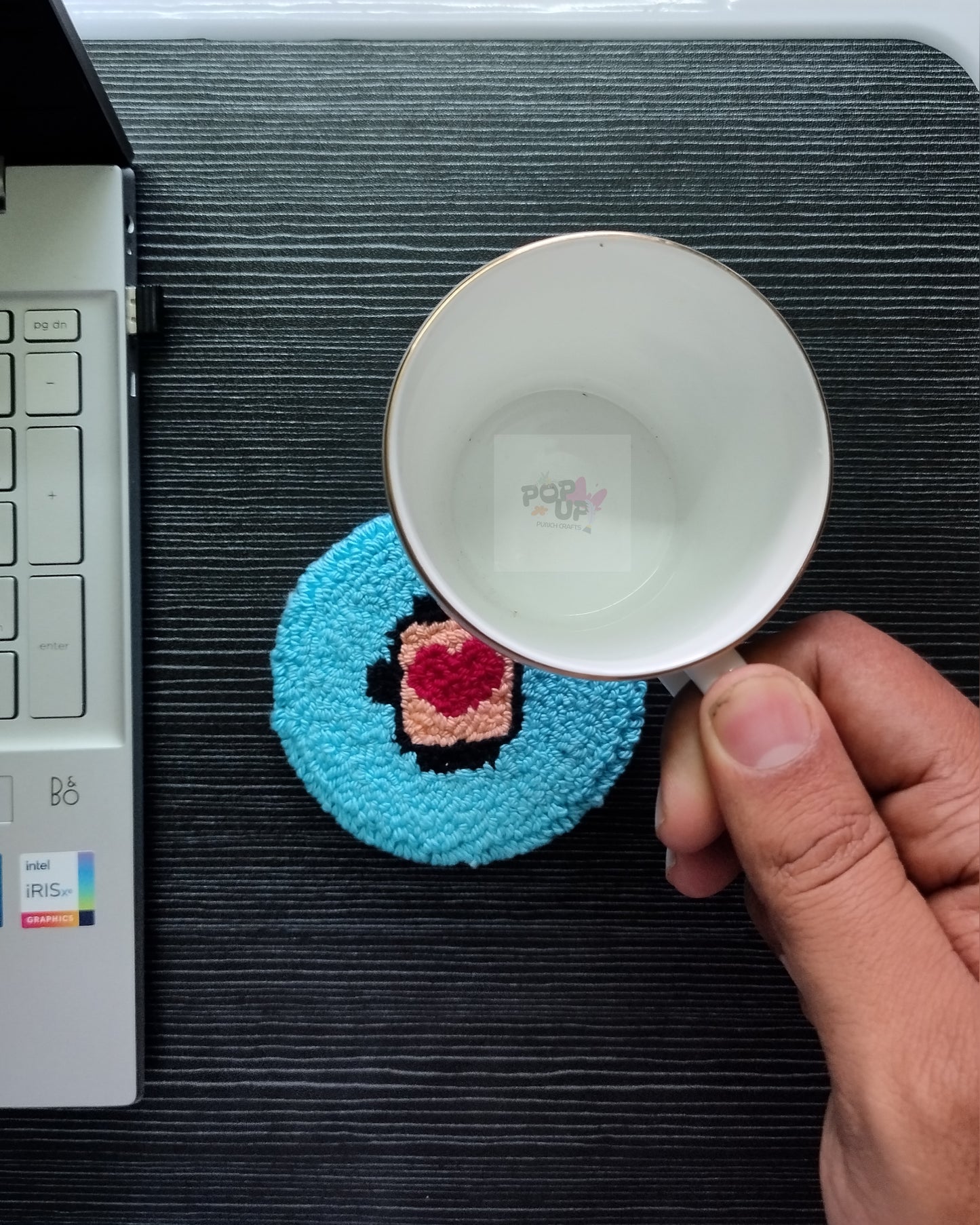 Smart watch Design Mug Rugs