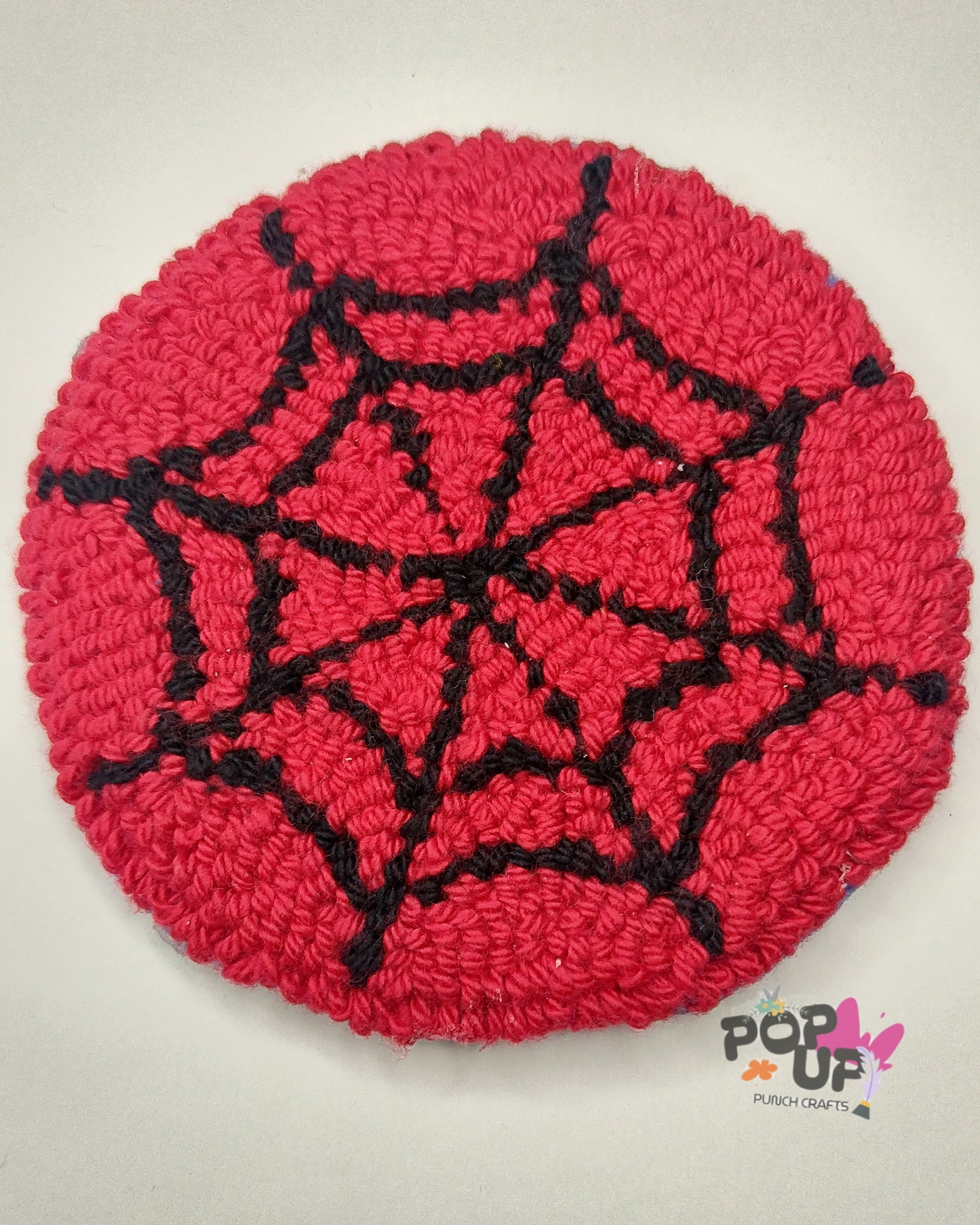 Web pattern Mugrug/Coasters. Cover 4 Inchesbottom size mug. 