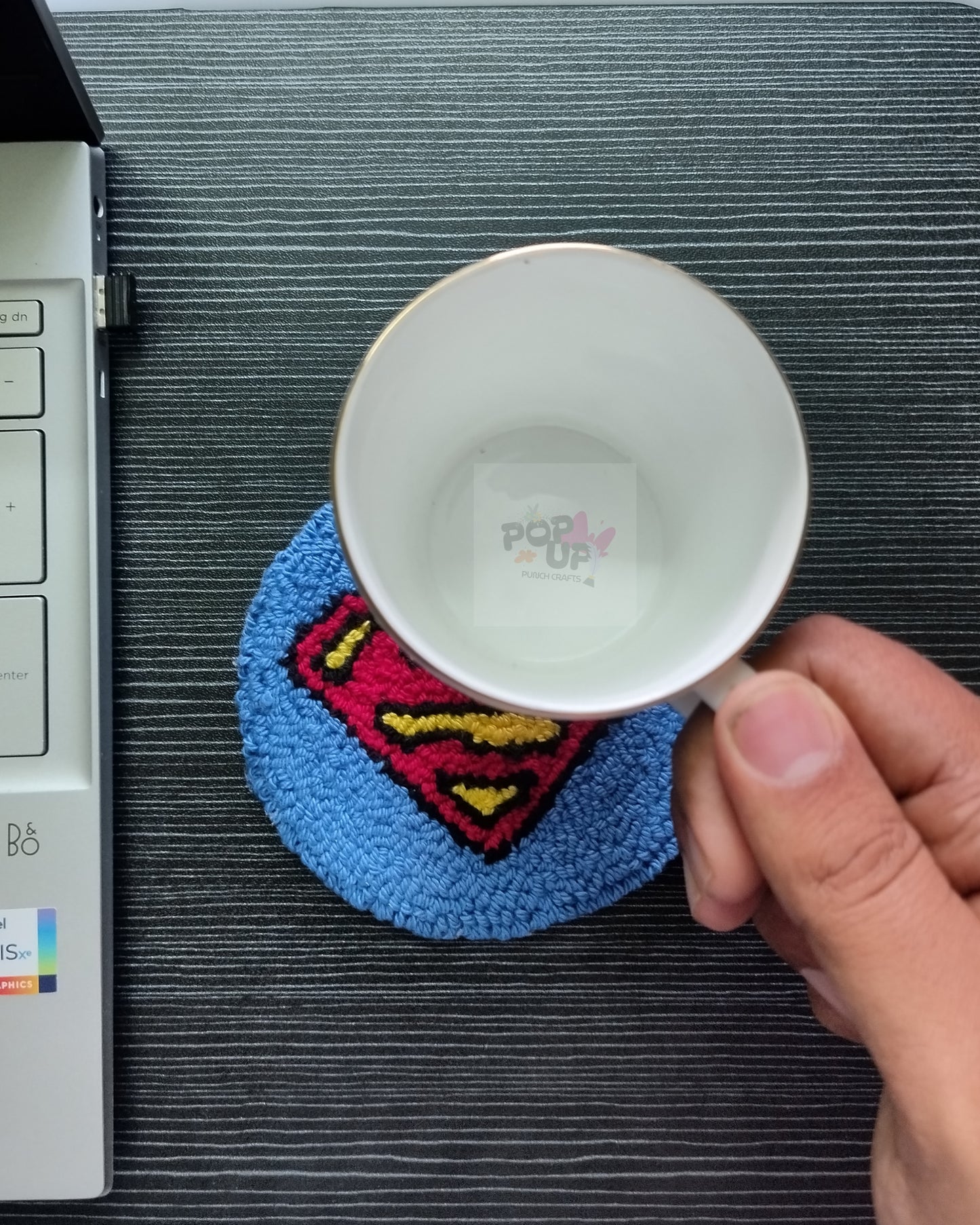 Super Man Mug Rugs